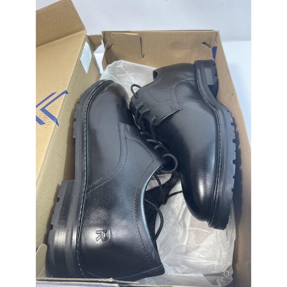 Rockport Cedric Shoes Men\'s Size 8 Black Leather Water Resistant Derby New Box